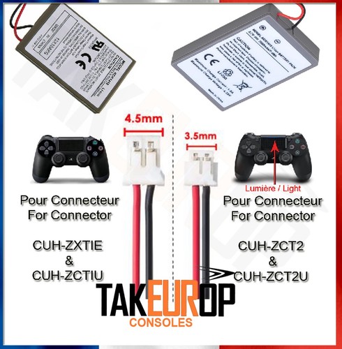 Batterie manette pour sony ps4 - pour,